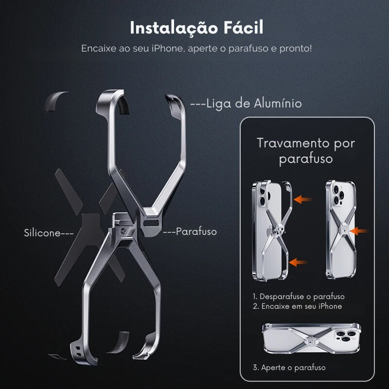 Capa para iPhone Metal X
