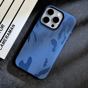 Capa para iPhone Camuflada Azul