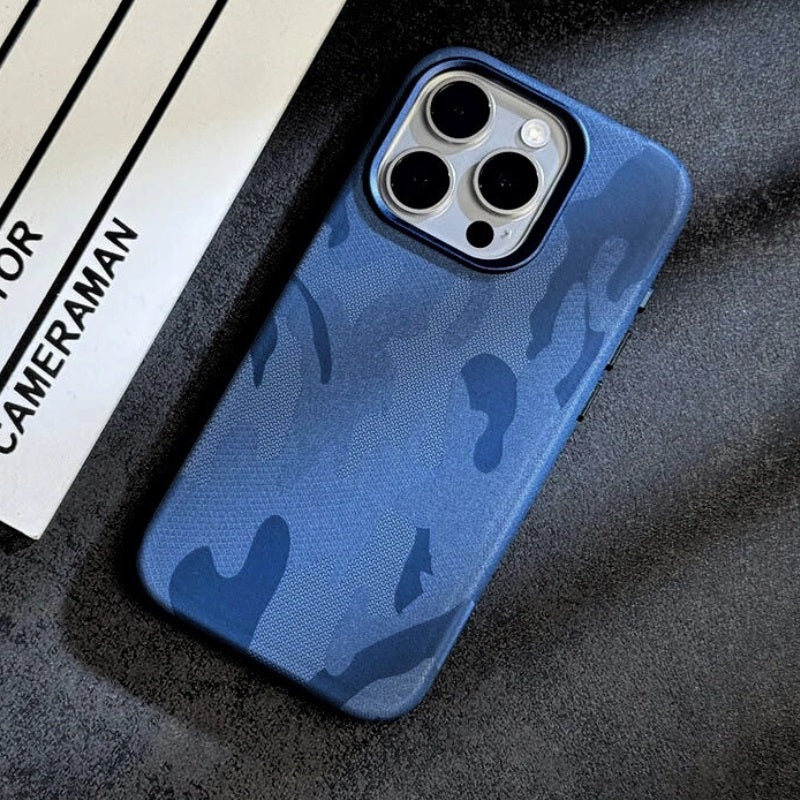 Case para iPhone Camuflada Azul
