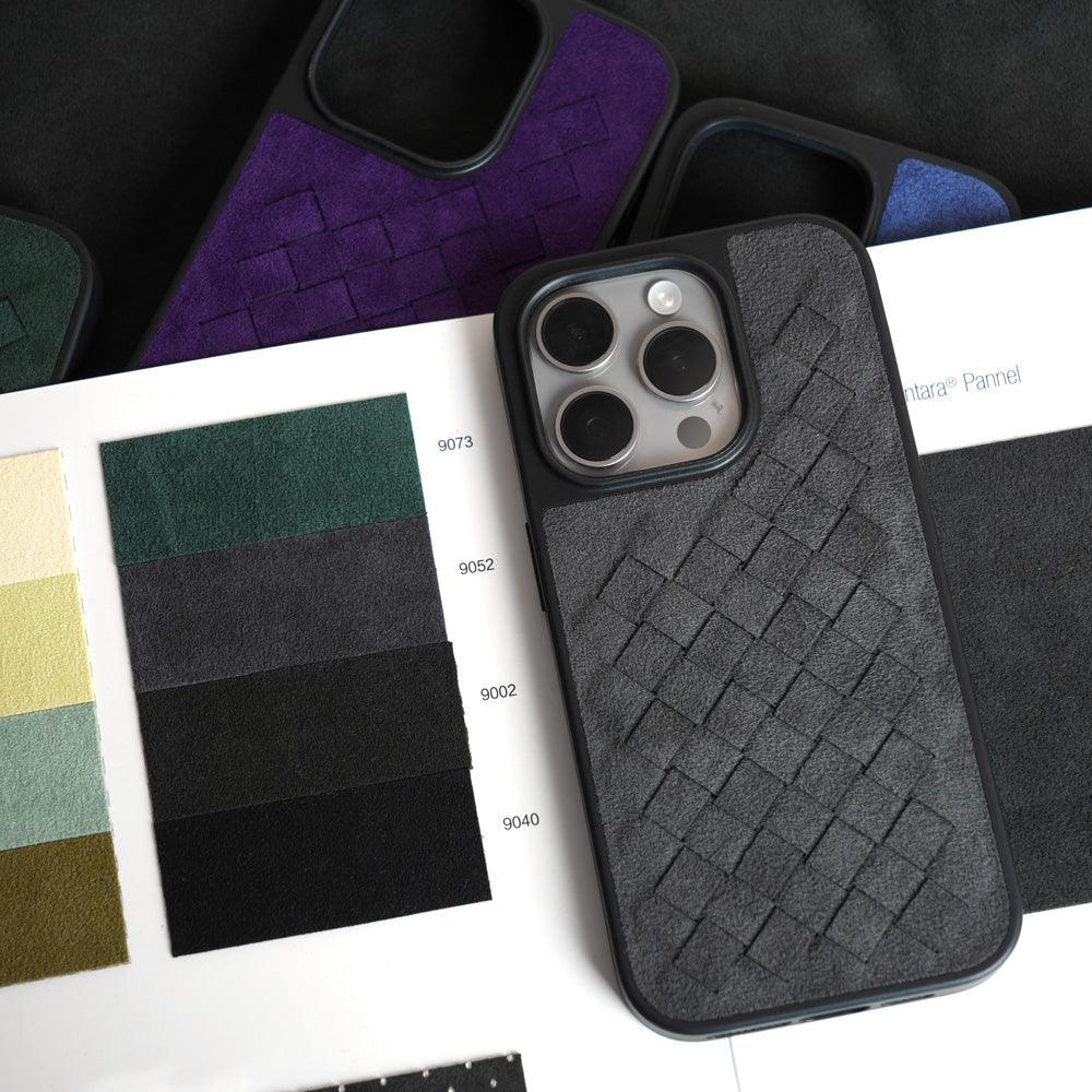 Capa para iPhone Alcantara Italiano Trança