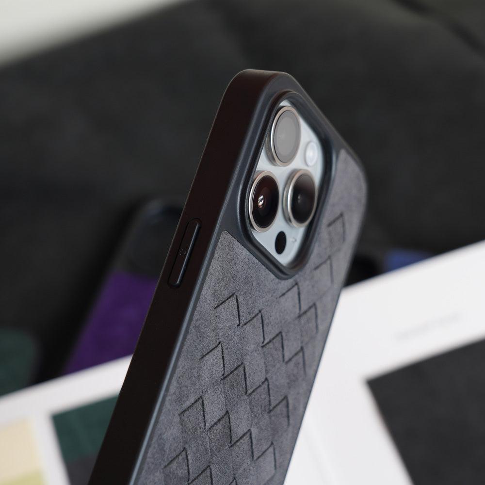 Capa para iPhone Alcantara Italiano Trança