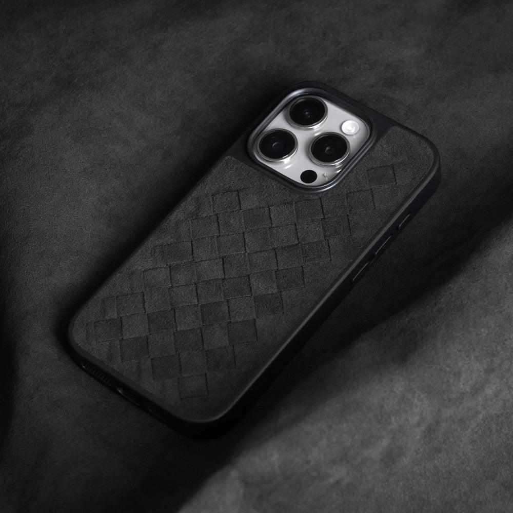 Capa para iPhone Alcantara Italiano Trança