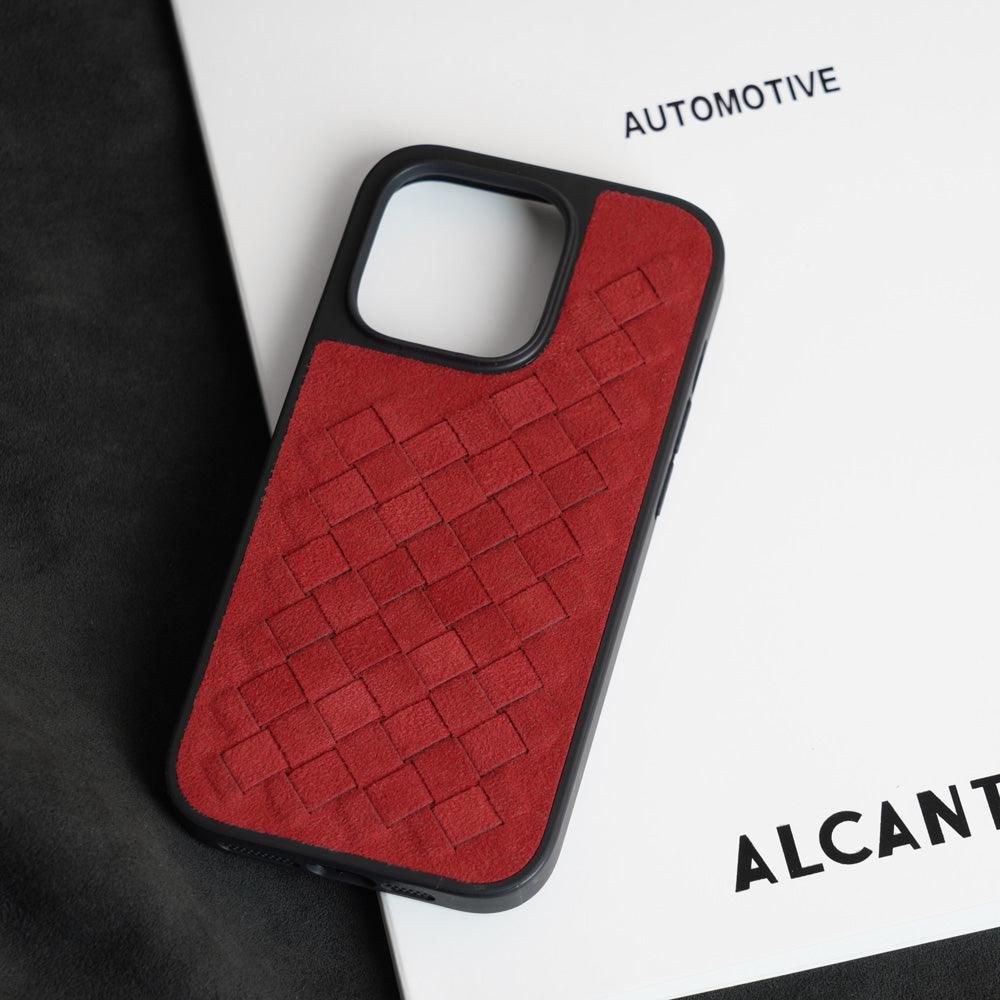 Capa para iPhone Alcantara Italiano Trança