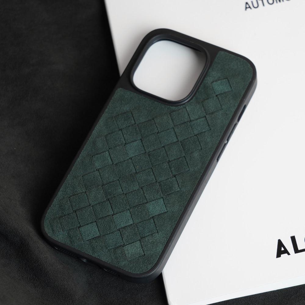 Capa para iPhone Alcantara Italiano Trança