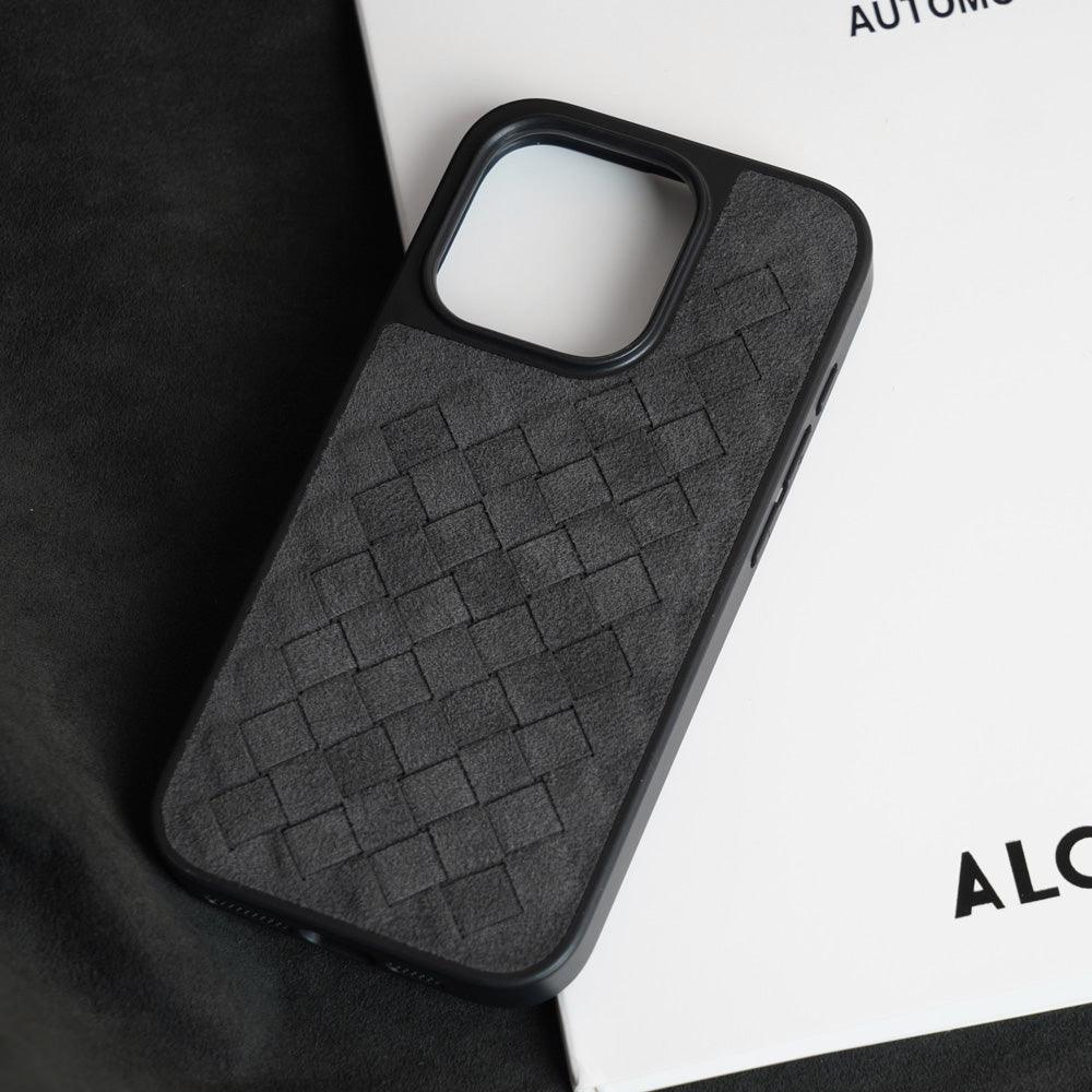Capa para iPhone Alcantara Italiano Trança