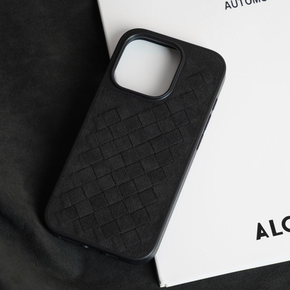Capa para iPhone Alcantara Italiano Trança