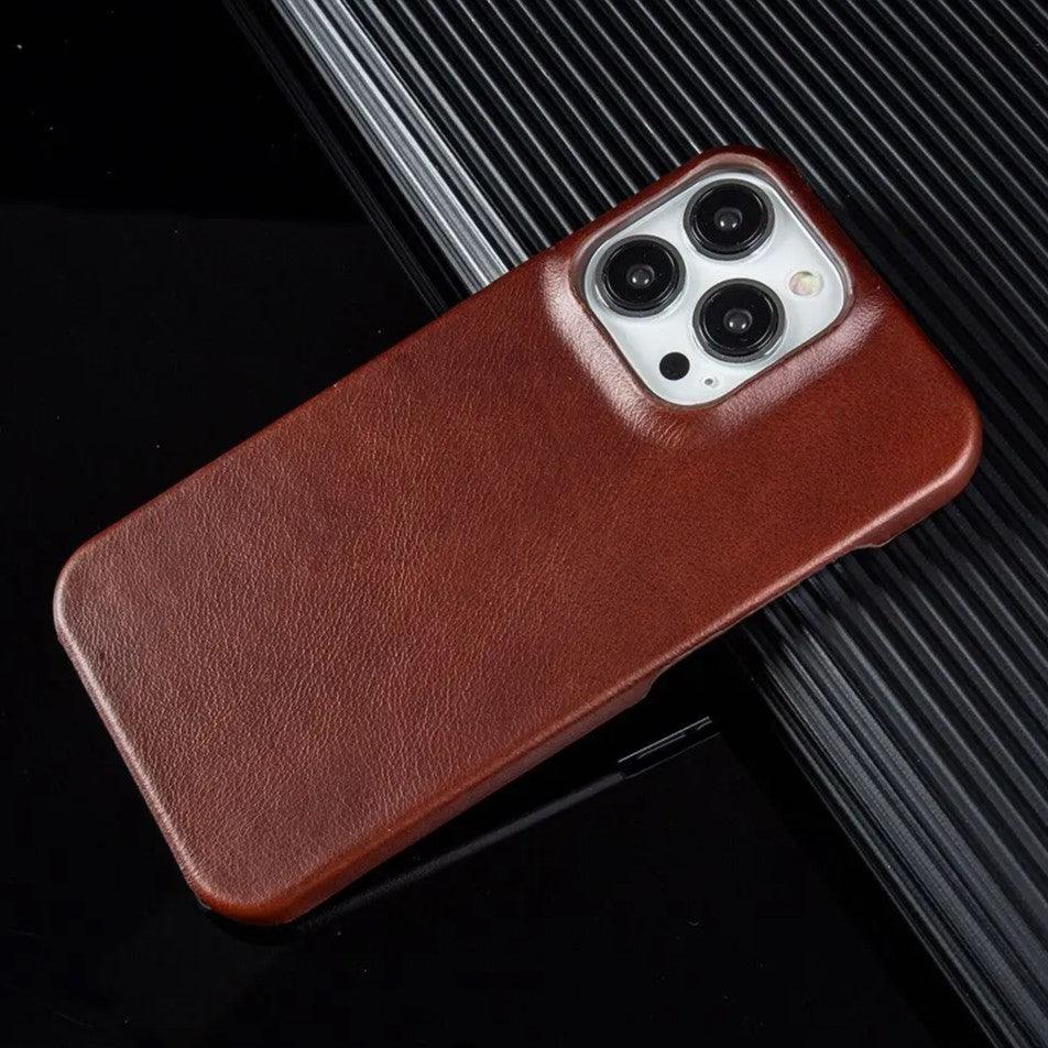 Capa para iPhone Couro Café