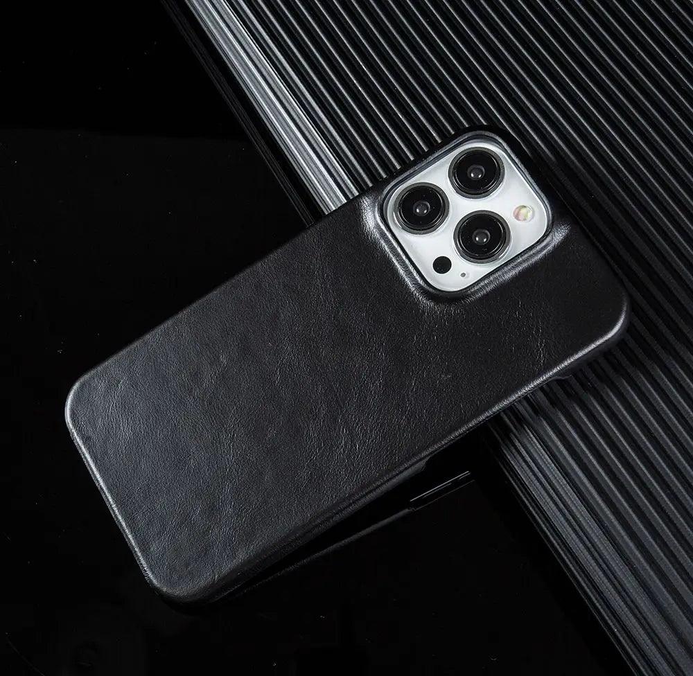 Capa para iPhone Couro Preto