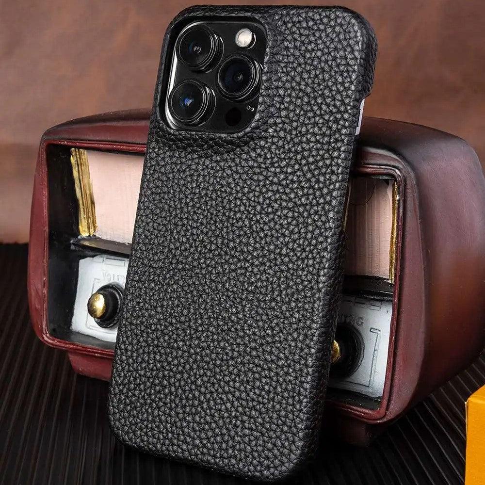 Capa para iPhone Couro Preto
