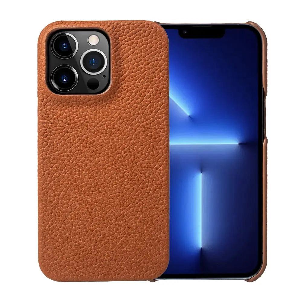 Capa para iPhone Couro Marrom