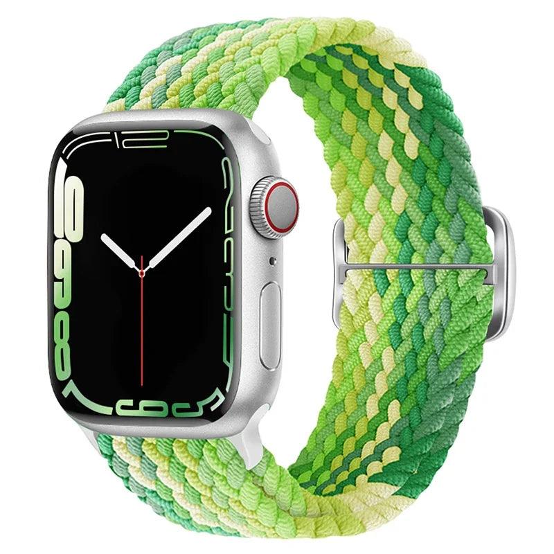 Pulseira para Apple Watch Trança Elástica Neon Verde