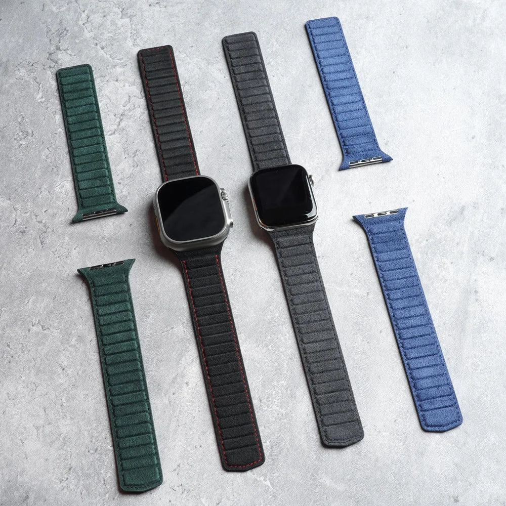 Pulseira Magnética para Apple Watch de Alcantara Italiano