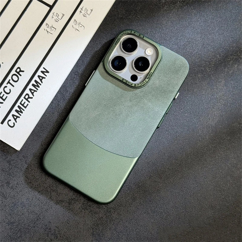 Case para iPhone Flanela Verde