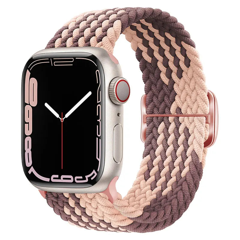 Pulseira para Apple Watch Trança Elástica Marrom