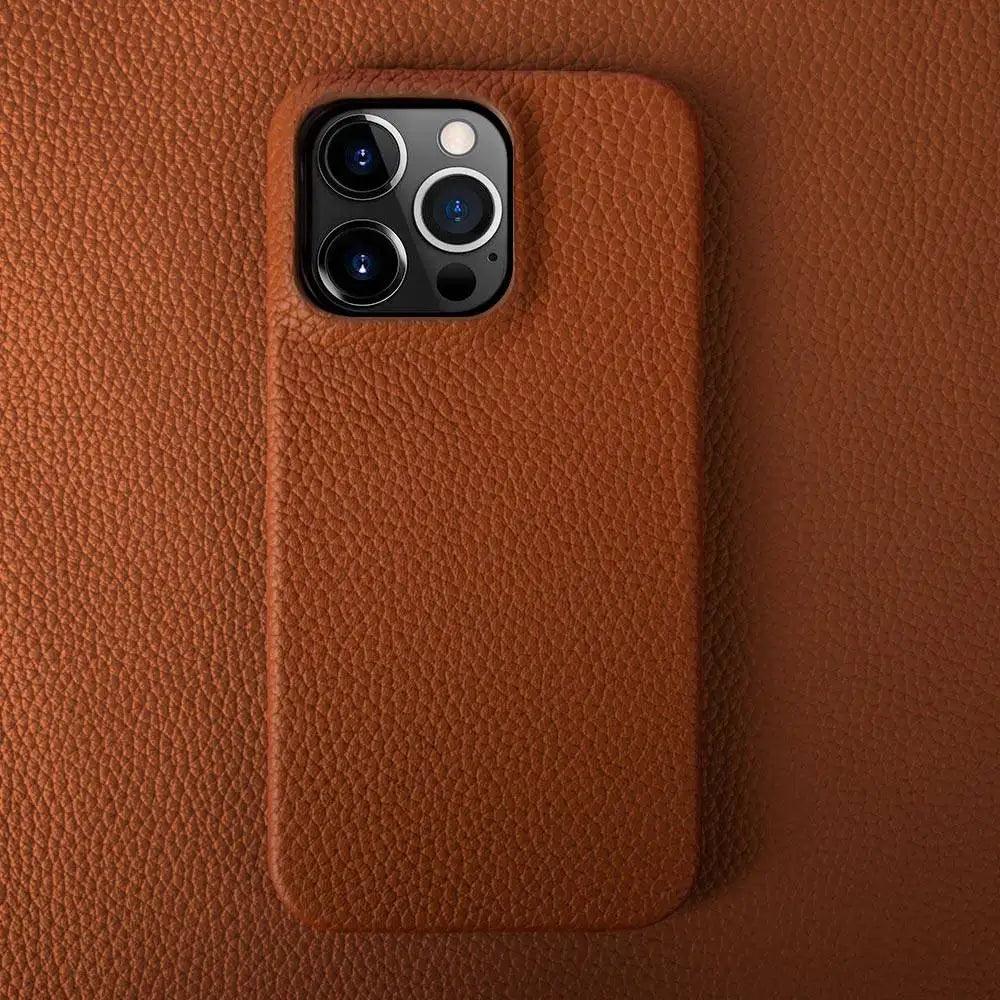 Capa para iPhone Couro Marrom