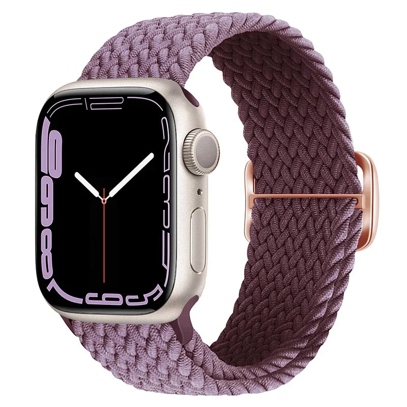 Pulseira para Apple Watch Trança Elástica Lilás