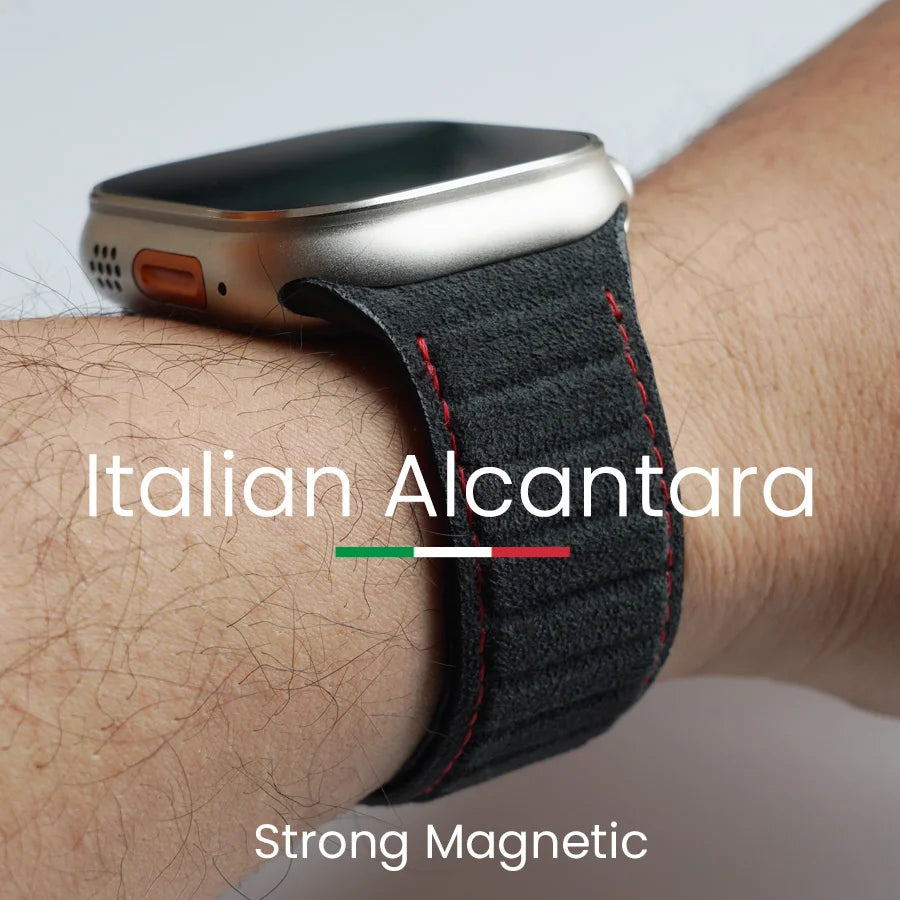 Pulseira Magnética para Apple Watch de Alcantara Italiano