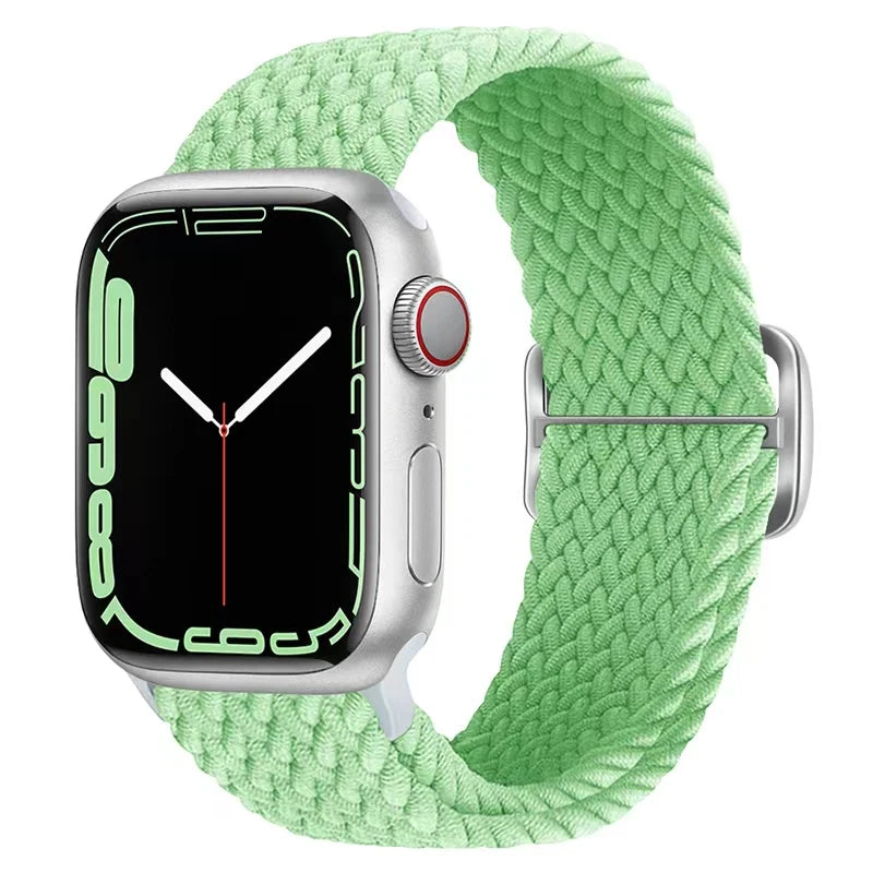 Pulseira para Apple Watch Trança Elástica Arco-íris