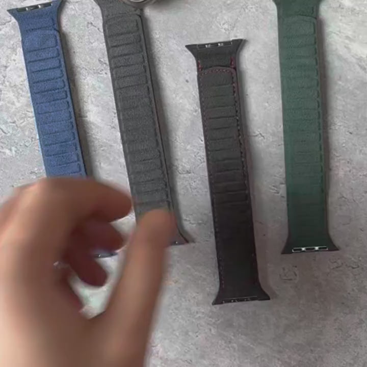 Pulseira Magnética para Apple Watch de Alcantara Italiano