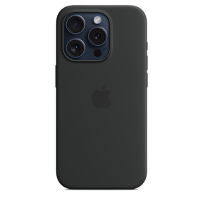 Capa para iPhone de Silicone Preto Série 15