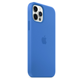 Capa para iPhone de Silicone Blue Capri Série 12