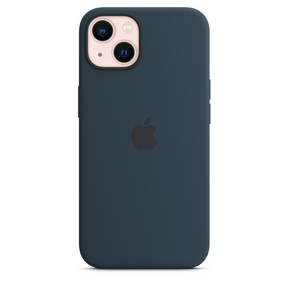 Capa para iPhone de Silicone Abyss Blue Série 13