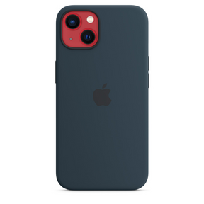 Capa para iPhone de Silicone Abyss Blue Série 13