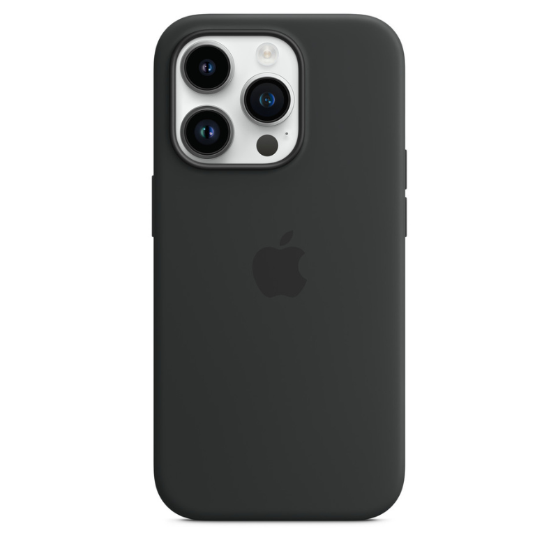 Capa para iPhone de Silicone Preto Série 14