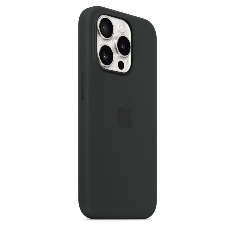 Capa para iPhone de Silicone Preto Série 15