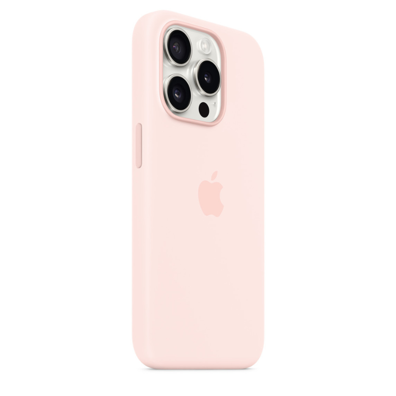 Capa para iPhone de Silicone Ligth Pink Série 15