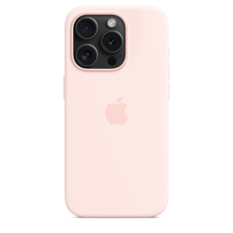 Capa para iPhone de Silicone Ligth Pink Série 15