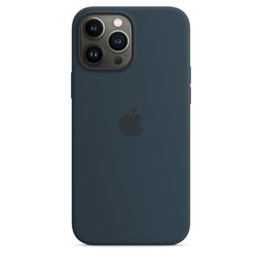 Capa para iPhone de Silicone Abyss Blue Série 13