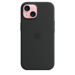 Capa para iPhone de Silicone Preto Série 15