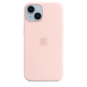 Capa para iPhone de Silicone Chalk Pink Série 14