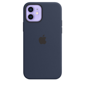 Capa para iPhone de Silicone Deep Navy Série 12