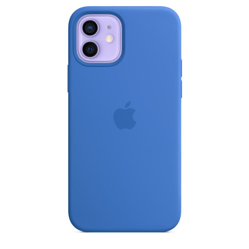 Capa para iPhone de Silicone Blue Capri Série 12