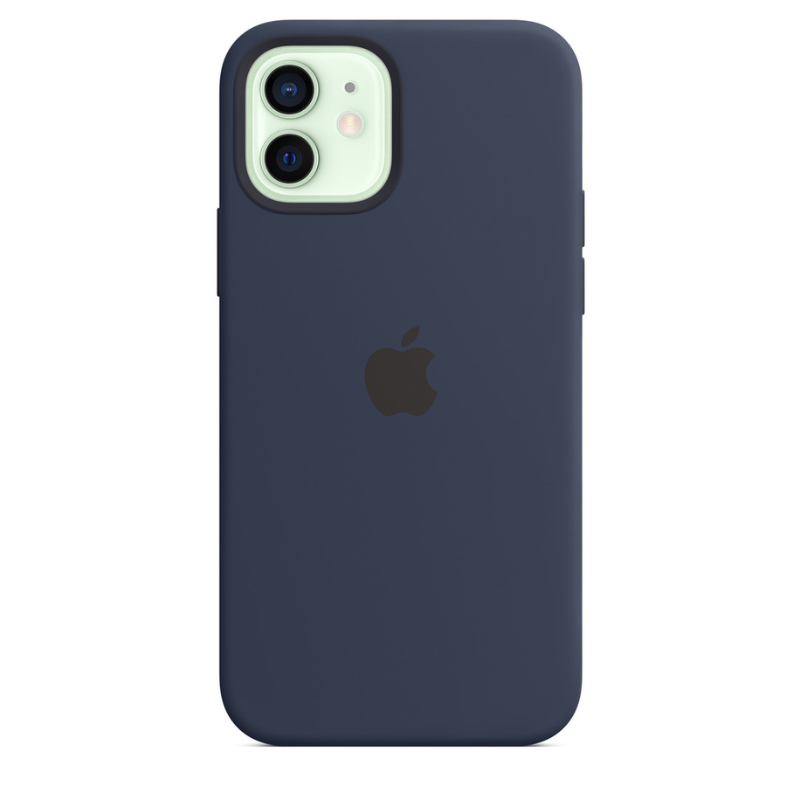 Capa para iPhone de Silicone Deep Navy Série 12