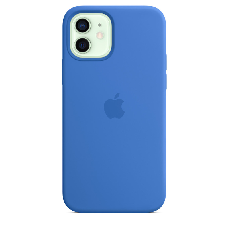 Capa para iPhone de Silicone Blue Capri Série 12