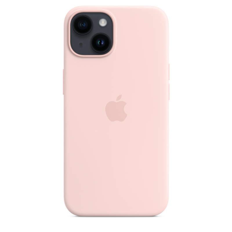 Capa para iPhone de Silicone Chalk Pink Série 14