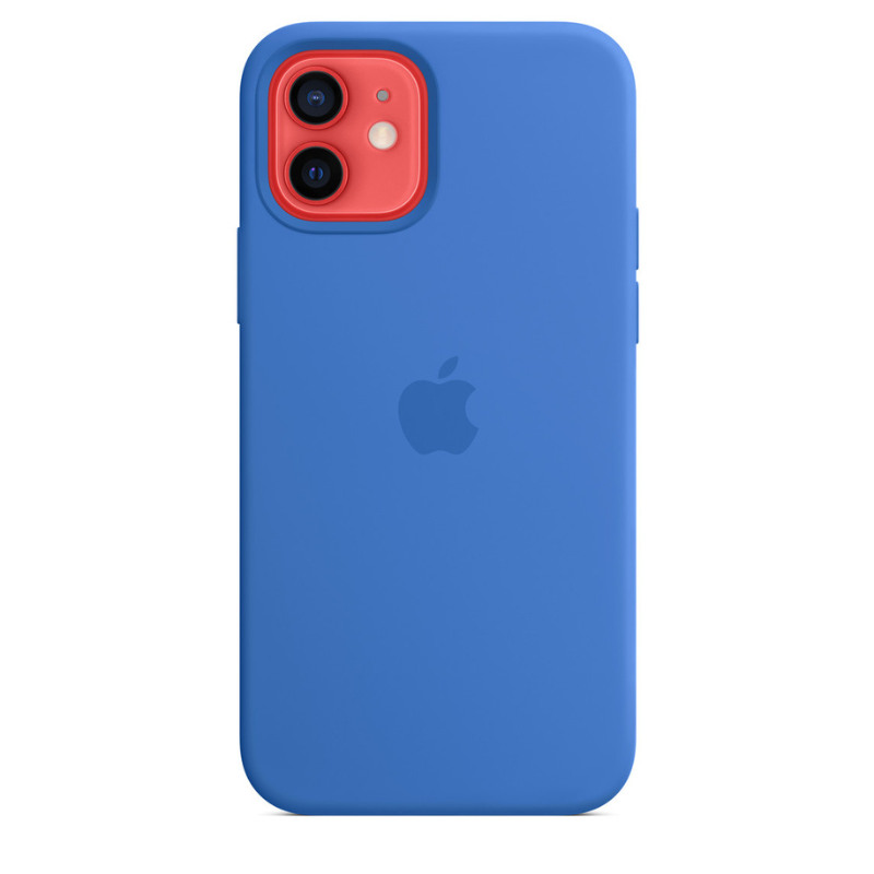 Capa para iPhone de Silicone Blue Capri Série 12