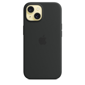 Capa para iPhone de Silicone Preto Série 15