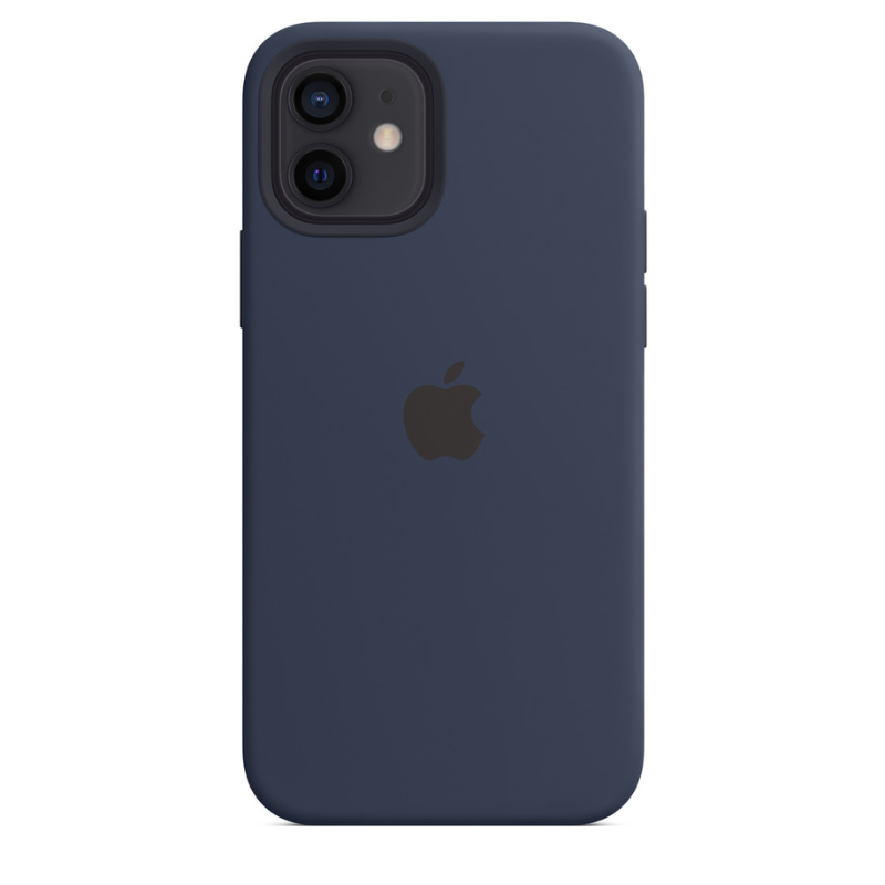 Capa para iPhone de Silicone Deep Navy Série 12