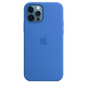 Capa para iPhone de Silicone Blue Capri Série 12