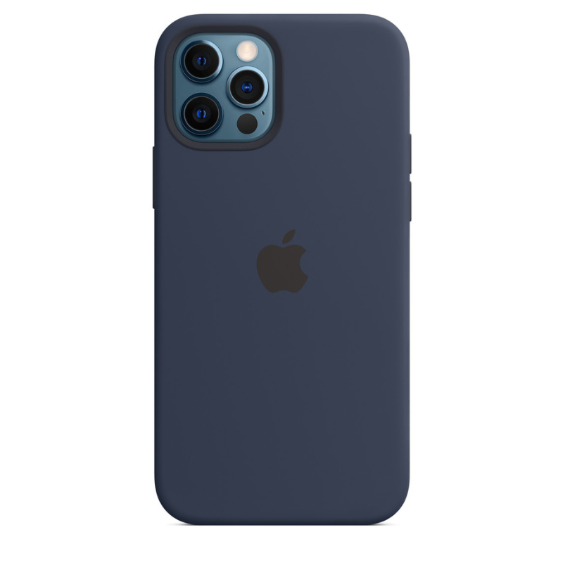 Capa para iPhone de Silicone Deep Navy Série 12