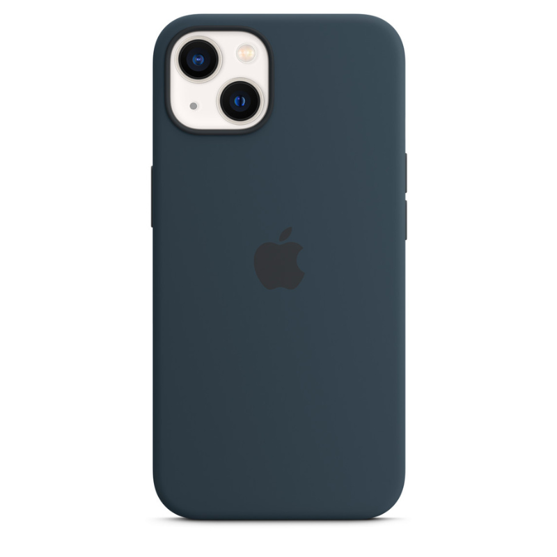 Capa para iPhone de Silicone Abyss Blue Série 13