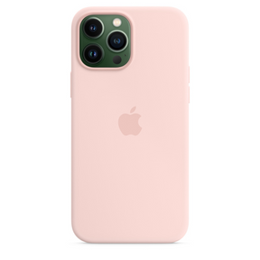 Capa para iPhone de Silicone Chalk Pink Série 13