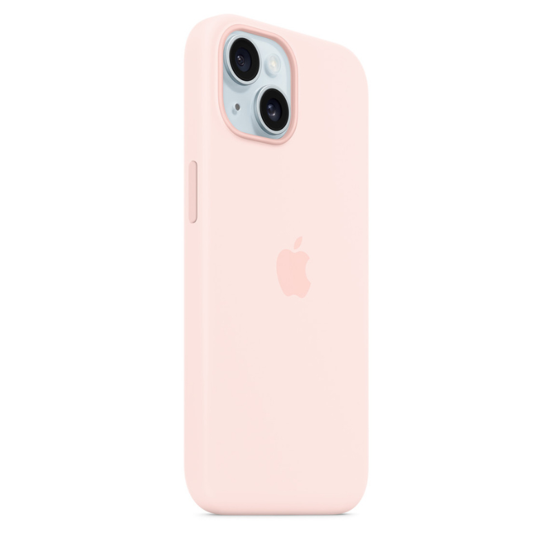 Capa para iPhone de Silicone Ligth Pink Série 15