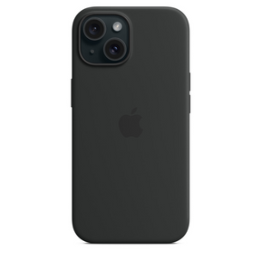 Capa para iPhone de Silicone Preto Série 15