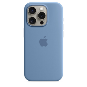 Capa para iPhone de Silicone Azul Winter Série 15