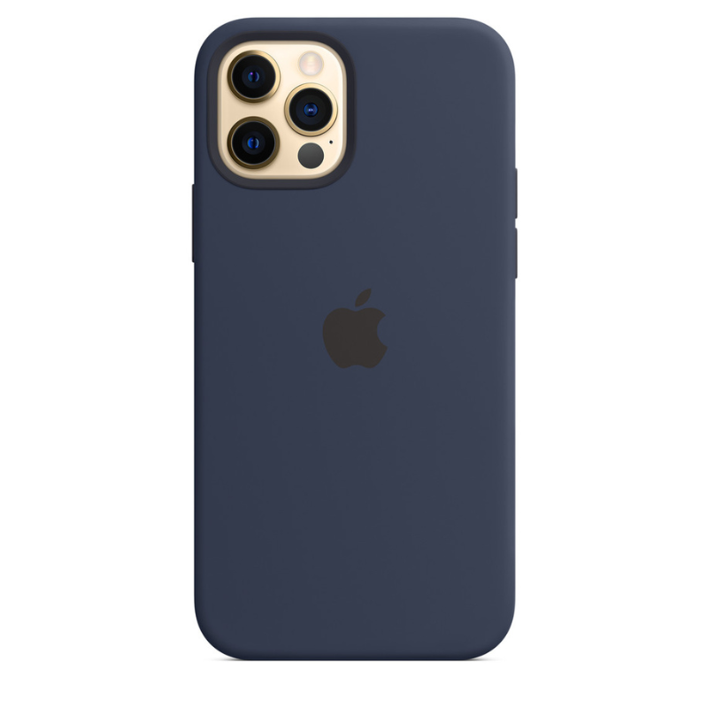 Capa para iPhone de Silicone Deep Navy Série 12